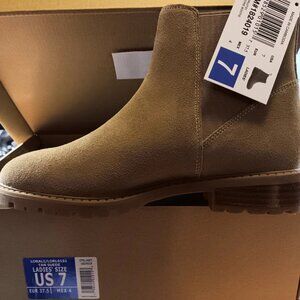 Women's Leather Ankle Boots Tan Size 7 NEW IN BOX *READ* SEXY! LQQK!!